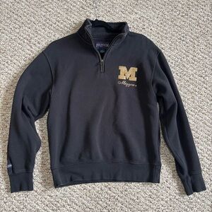 Jansport Black Quarter Zip Mizzou Hoodie Size Small